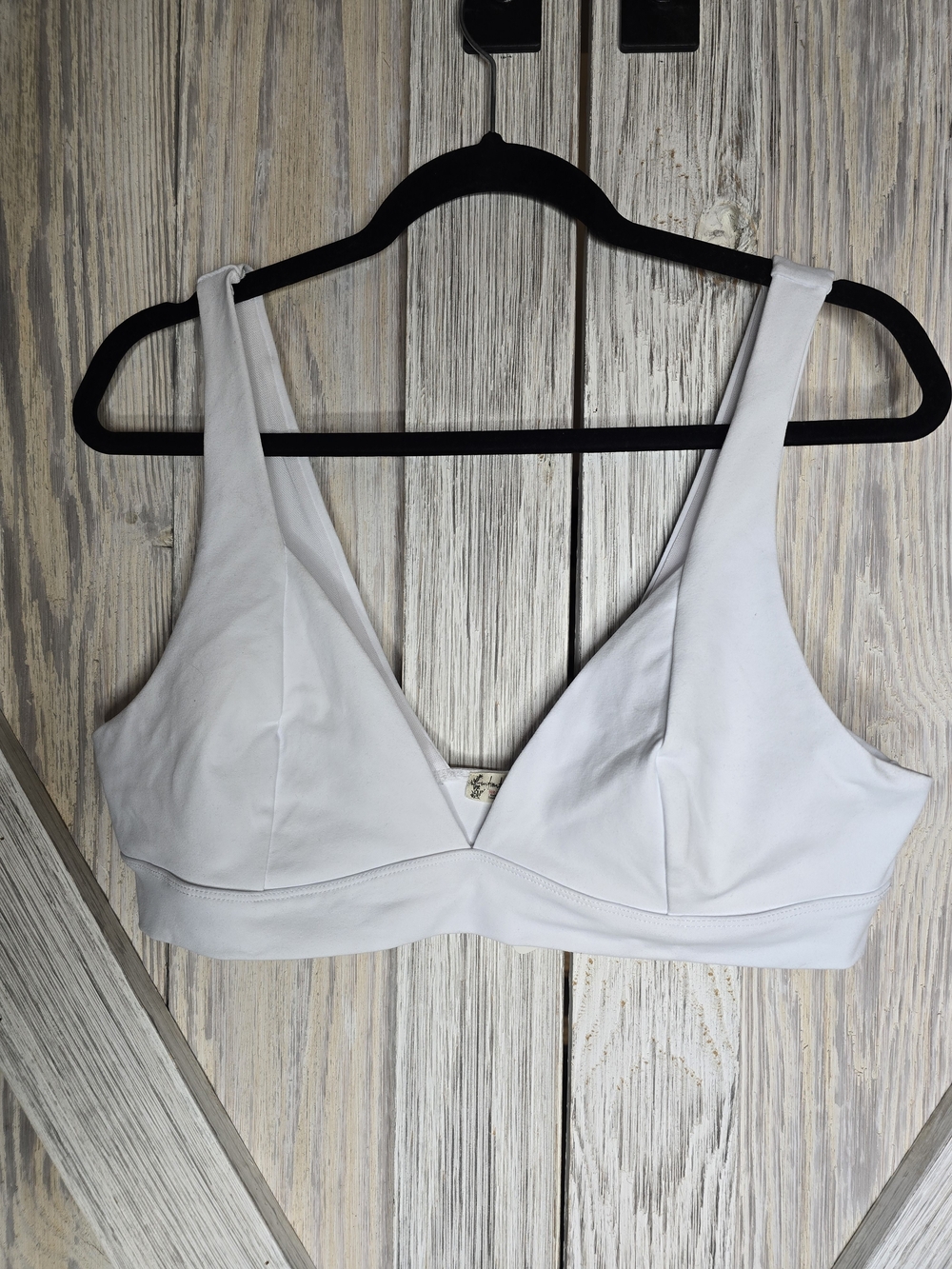 Intimately Free People White Plunge Bralette NWT XL